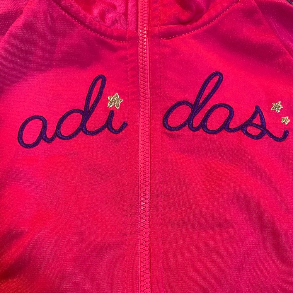 Pink Adidas animal print jacket